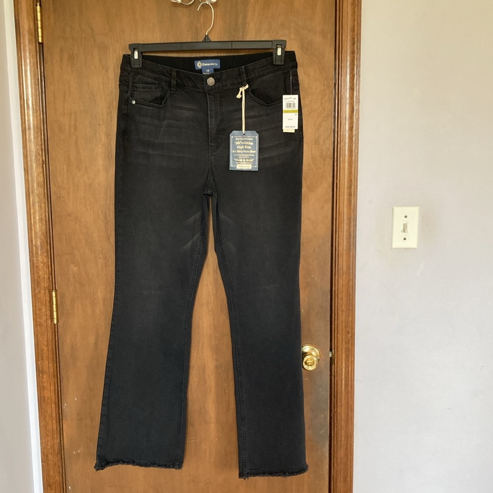 Democracy ab solution high rise itty bitty more boot jean raw hem 14 - Picture 16 of 17